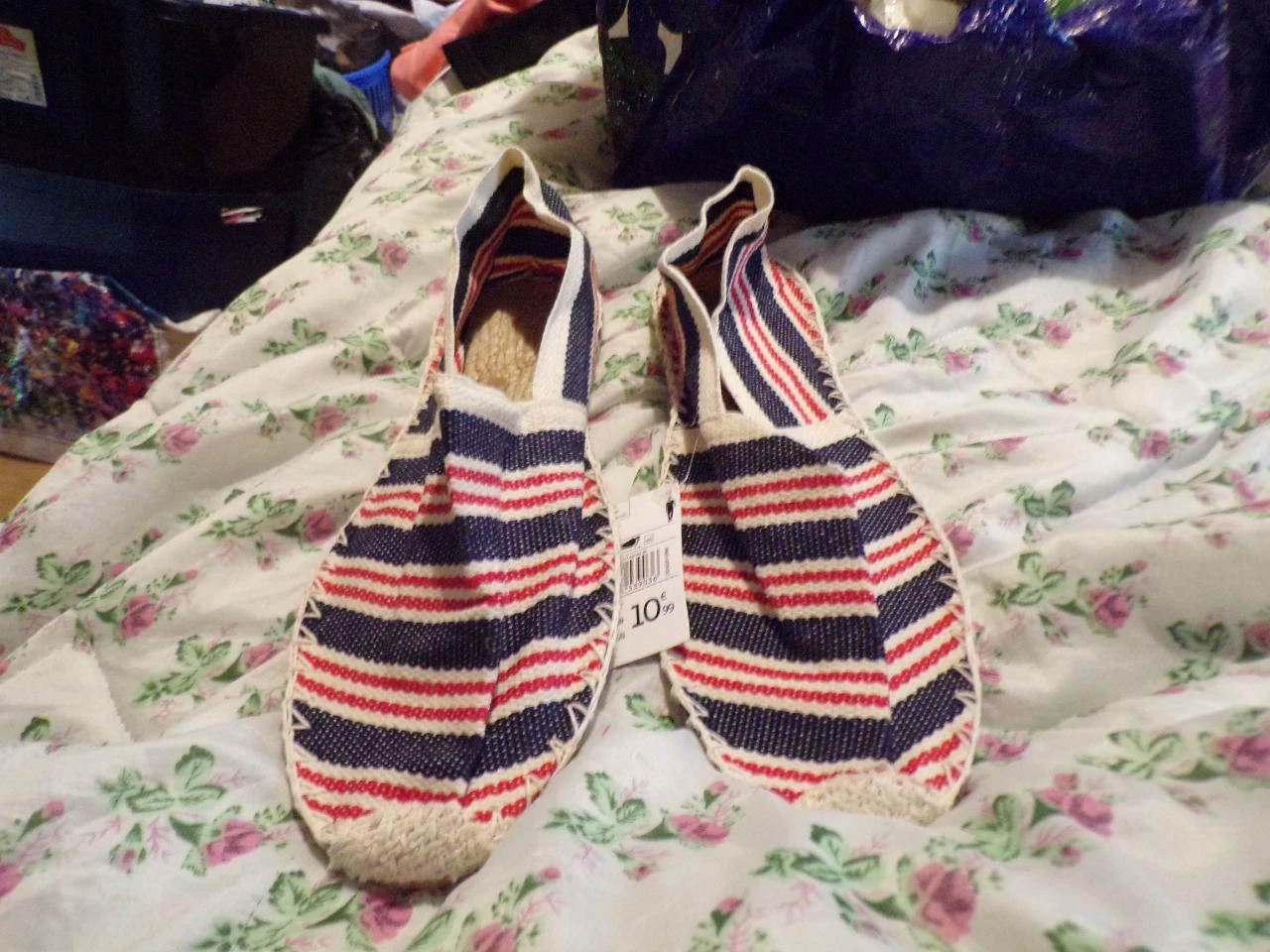 Espadrilles rayées pointure 42 neuves